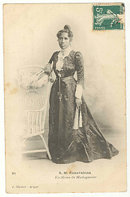 Her Majesty Ranavalona, former queen of Madagascar [b. 1861; r. 1883-1897; d. 1917]